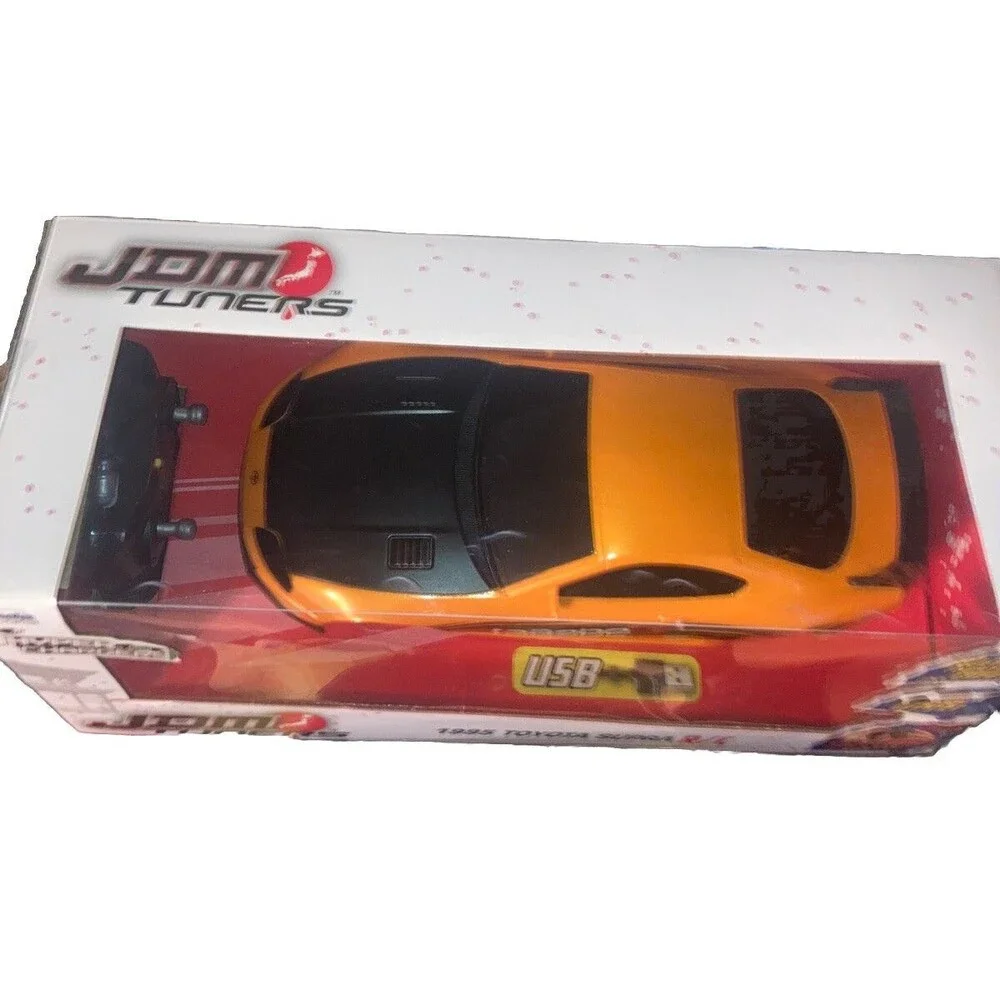 Jada Toys JDM Tuners 1995 Toyota Supra R/C Car Hyper Chargers w/ Remote NEW USB